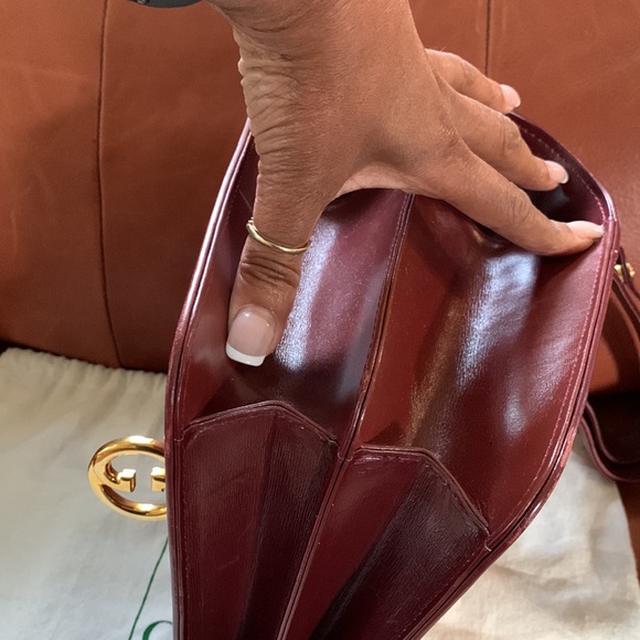 ❤️💋VALENTINES DAY SALE💋❤️ Classy Vintage GUCCI Top Handle/Adjust Shoulder Bag - Picture 12 of 17